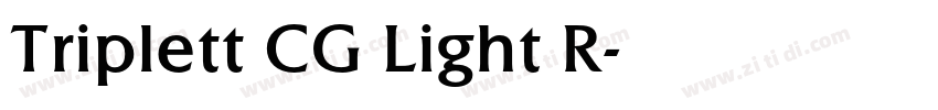 Triplett CG Light R字体转换